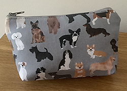 Grey Mixed Dogs Small Purse